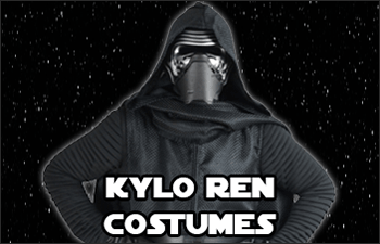 Kylo Ren black hooded robes and crossguard saber