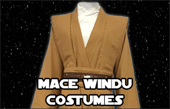 Mace Windu Jedi robes with purple lightsaber