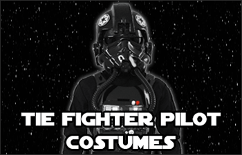 TIE fighter pilot black flight suit with helmet